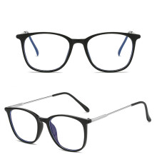 (Black Frame, White flat blue light film) Blue Light Blocking Glasses - Lightweight for Men & Women