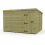11 x 10 Pent Shed Tanalised (Single Door, No Windows) 2