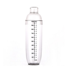 (1000ml) Bar Cocktail Shaker, Plastic, Transparent, 50ml