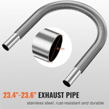 Heater Pipe Ducting Set, 3Inch Extendable Air Duct Hose, 1Inch Exhaust Pipe,2 Air Vents,Tee Air Outlet Connector