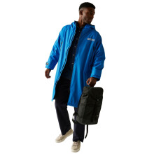 (SM, Blue) Regatta Outdoor Active Unisex Waterproof Zip Beach Surfing Changing Robe