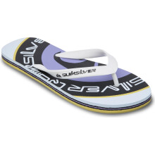 (11 UK, White) Quiksilver Mens Molokai Screen Flip Flops