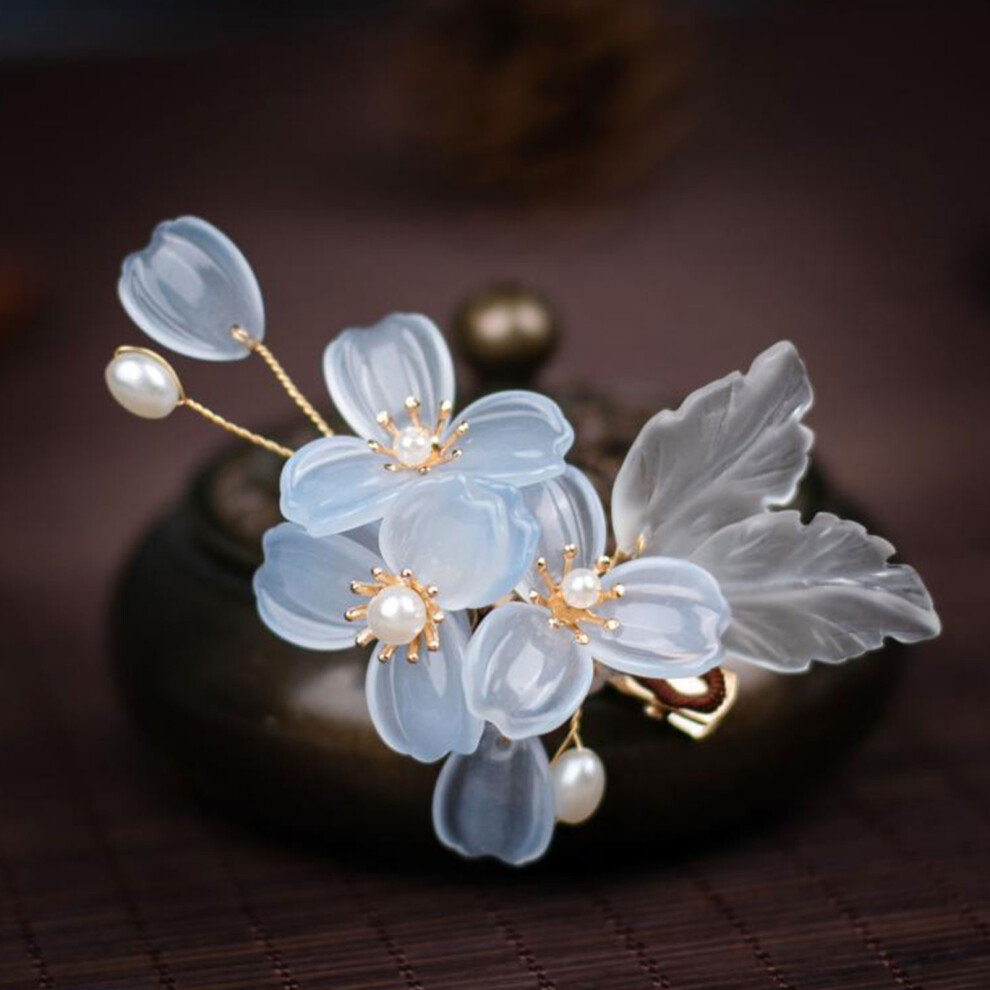 Roc-Electron Vintage Crystal Floral Hair Clips For Women