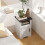 Homcom Mesas Auxiliare Blanco 40 x 35 x 60 cm 6