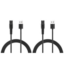 2Pcs 5V 1A USB Shaver Charger Cord for  QP2724 QP2834 QP1924 MG9520 Electric Shaver Trimmer Charger Cable