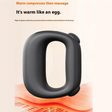 3D Ring Massager with Heat & Vibration - Portable Cordless Muscle Relaxer for Deep Tissue Massage Type-C Fast Charging