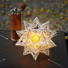 ISE MOUNT Outdoor Star Camping Light Shade Wodoodporny Klosz do Lampy Kempingowej do Namiotu Kempingowego na Zewnątrz, Czarny + Biały