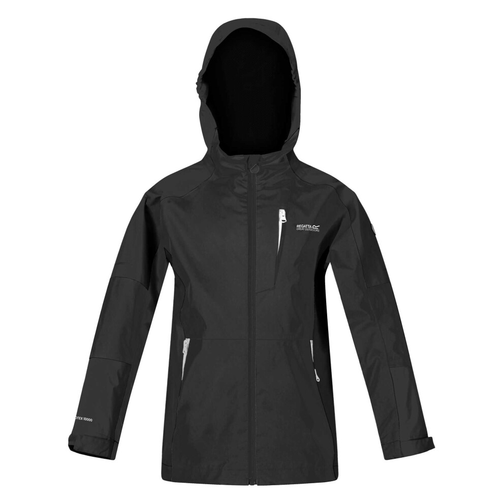 Regatta (3-4 Years, Black) Childrens/Kids Calderdale Ii Waterproof Jacket