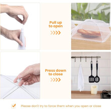 Mesh Large and Tall Food Covers, - Mesh Food Covers Tent Umbrella for BBQs, Screen Tents, Parties Picnics