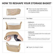 Boho Cotton Rope Toilet Paper Basket with Tassel - Decorative Bathroom Organizer for Tank & Shelf Storage