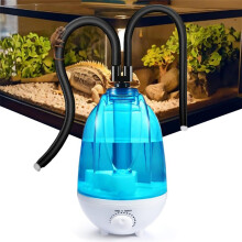 Reptilluftfuktare för Terrarium, 4L Reptilluftfuktare 300 Ml/Timme med 7 Färger Nattljusfunktion, Dimningsanordning EU-Kontakt