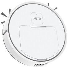 Robot Vacuum Cleaner USB Rechargeable 1000Pa Suction Sweeper Robot for Home Floor Washing Carpet Pet Hair White