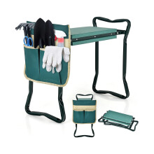 Raised Bed Gardener Set (2-Piece) – Steel Planter 100 x 30.5 x 80 cm & Foldable Garden Kneeler