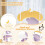 Multi-Level Cat Tree Set (2-Piece) – 3-Tier Scratching Tower & 158 cm Moon Platform Tree 1