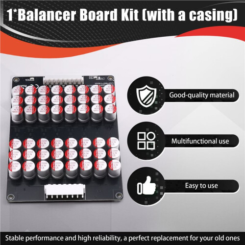 16S 5.5A Ternary Lithium Lifepo4 LTO Lithium Battery Protection Board Active Equalizer Balancer Board BMS with Case 1