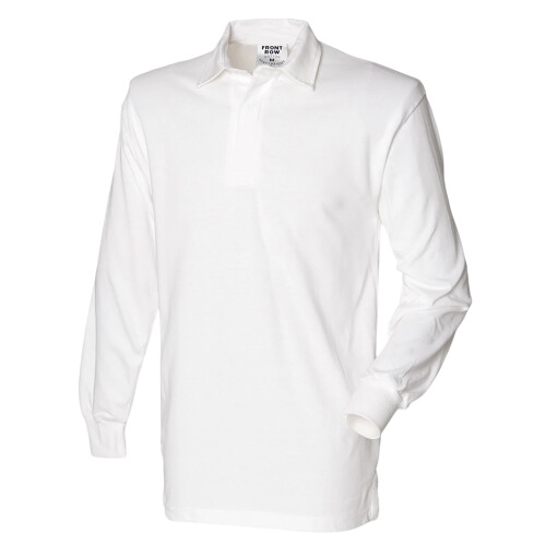 (S, White) Front Row Mens Original Rugby Shirt