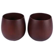 2x Japanese Cup Hotel Restaurant Wooden Cup Tableware Jujube Wood Tea Coffee Cup Water Cup Wine Cup Beer Milk Mug Handmade Natural Cup