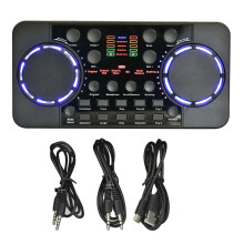 V300 PRO Sound Card 10 Sound Effects Noise Reduction Audio mixers Headset mic Voice Control for Phone PC