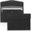 2Pcs Document File Folder, Waterproof Thin PU Leather A4 Envelope Folder Expanding File Organizer Portfolio Storage Case 1
