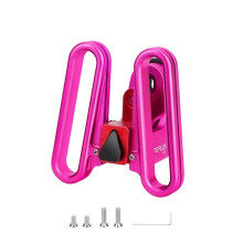 LITEPLUS Folding Bike Bag Block Bracket for Front Bag for Neo Block Quick Release Front Carrier Block Rose Red