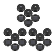 18 Pcs Solar Lights Replacement Top 7 Lumens Solar Lantern Parts LED Solar Panel Lantern Lid Lights for Outdoor Hanging