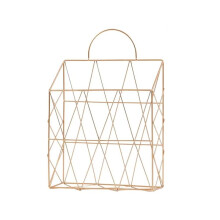 File Organizer Wall Mount Decorative Organizer Vertical Wire Shelf Display Holder Stylish Space Saving File Storage B