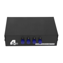 4 Port AV RCA Switcher 4 in 1 Out Composite Video L/R Audio Selector Box for DVD STB Game Consoles