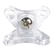 (Transparent, 10 packs with screws) Wood Furniture Corner Brace - Durable Butterfly Fixing