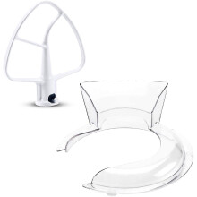Standmixer Flat Visp K45B WPW10672617 & KN1PS W10616906 Mixer Bowl Hällsköld Ersättning för 4,5/5 Quart