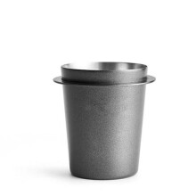 Doseringskopp i Rostfritt StåL Kaffesniffande Mugg Pulvermatare för Espressomaskin Portafilter Kaffetamper (51 Mm Svart)