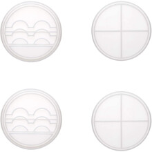 2 Set ÖGonfransar Visningsbricka Hartsform med Lock Silikon ÖGonfranshåLlare FöRvaringsform Fake Eyelashes Box