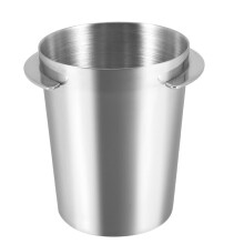Doseringskopp i Rostfritt StåL Kaffesniffande Mugg Pulvermatare för Espressomaskin Portafilter Kaffe Tamper (54 Mm Silver)