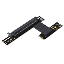PCIe X16 Naar M.2 NVMe Verlengkabel 90 Draaibaar Grafische Kaart Extender voor M.2 NVMe Key-M SSD Extension Gen4x4 M43UH