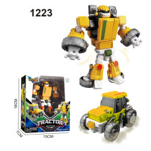 (Style I)15cm Robot Transformer Toy Various Style Fast Fighter Aircraft Tractor Tank Train Cartoon Model Toy Collectible Children Robot