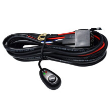 Car Work Light Motorcycle Wiring Harness for Car Boat Truck 16AWG 300W 12V 40A Cable Relay Wire (1 Lead 4 Lamp)