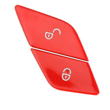 Car Front Door Lock Button Car Lock Cover for - C E GLC Class W205 W253 W213 Red RHD