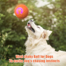 2PCS Shaky Toys for Dog, Vibrating Dog Balls,USB Rechargeable Automatic Moving Toy for Pet Dogs and Cats