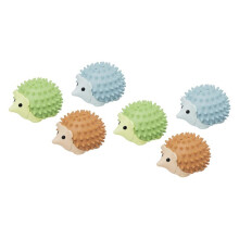 6PCS Stick Wall Catnip Toys Cute Hedgehogs Shape Rotatable Catnip Balls Catnip Wall Balls Self Adhesive