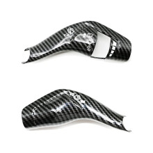Car Windshield Wiper Lever Cover Decor Sticker Trim for Ranger Everest 2015+ Turn Signal Lever ,Black Carbon