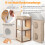 Multi-Level Cat Tree Set (2-Piece) – 3-Tier Scratching Tower & 158 cm Moon Platform Tree 6