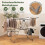Laundry Day Cleaning Set (2-Piece) – Folding 2-Tier Drying Rack & Spin Mop Bucket System 10