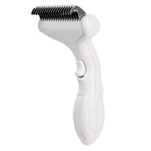 (White) Dog Cat Hair Comb - Ergonomic Pet Grooming Tool
