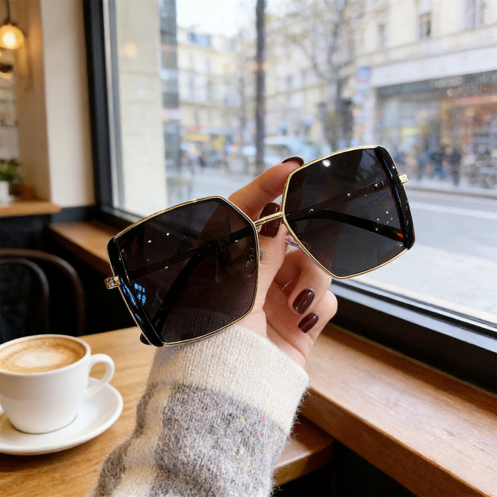 Dachuang Beauty (Black) Uv Polarized Sunglasses - Anti-Slip, Mirror Leg