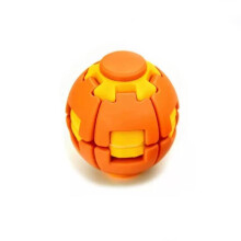 (Orange)Stress Management Toy With Rotating Pressing Actions For Work And Travel Study