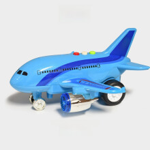(Blue)Jouet avion inertie pour enfants avec effets sonores légers pour le développement sensoriel