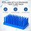 2 Pack  Plastic Test Tube Rack, 66 Columns, Drip Style Design, for Drying and Storing for Laboratory Scientific Lab 3