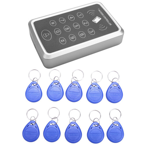 RFID Access Waterproof Outdoors Use Reader 2000 Users Access Control System Keypad Password Access Control  Door Lock Key Fobs 1