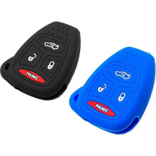 Étui de clé en silicone compatible avec Chrysler 200, 300, PT Cruiser et Dodge Charger Magnum