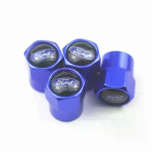 Lot de 4 nouveaux bouchons de valve de pneu compatibles avec Ford Focus 2, Focus 3, Fiesta, EcoSport et Escort. Accessoires a