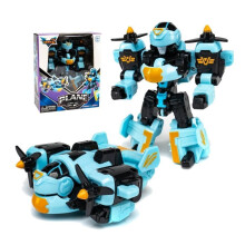 (Style A)15cm Robot Transformer Toy Various Style Fast Fighter Aircraft Tractor Tank Train Cartoon Model Toy Collectible Children Robot